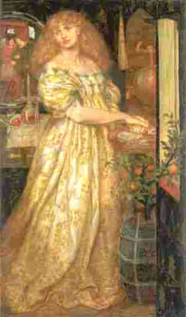  Lucrezia Borgia in her apartment, by Dante Gabriel Rossetti
